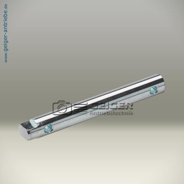 Antriebswelle Ø 10 - m.2-FL - 2x QB 4mm - L= 85,5 mm