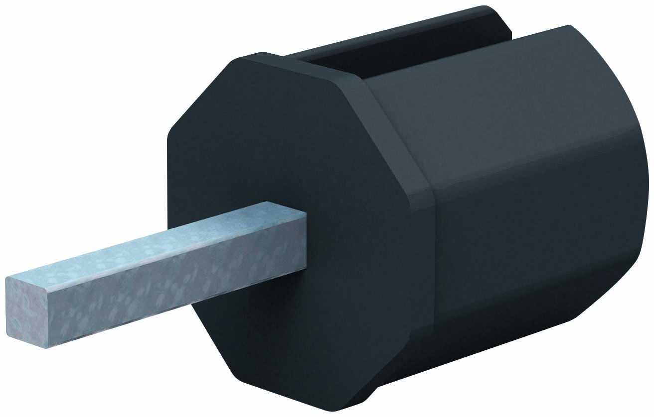Rohrmitnehmer für SW40 mit 7mm Vierkantstift L: 40 mm