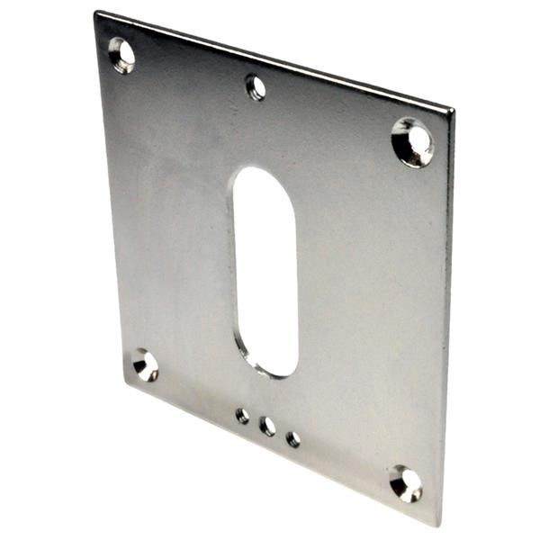 Unterlegplatte - 85x85x2mm - glanzvernickelt
