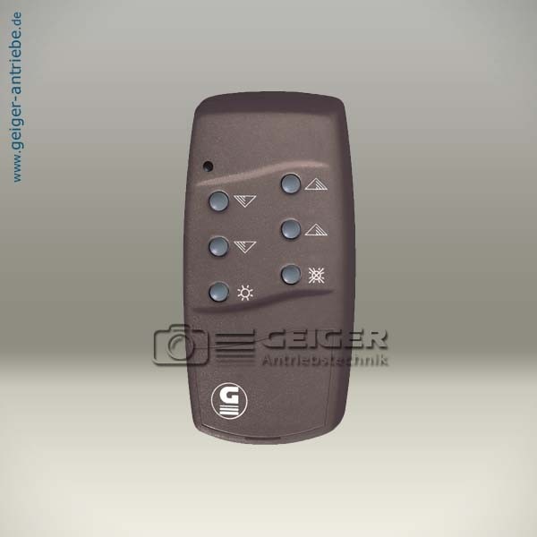 Handsender 2-Kanal / braun-mokka / Sonderfunktion