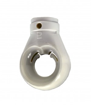 Kugelöse - B:12mm rund / QB:4mm / weiss