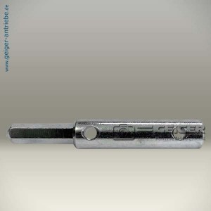 Kupplungsstück - L=64mm - Ø10mm - 6-A-6-Kt