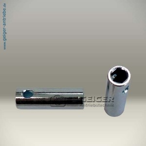 Kupplungsstück - L=32mm - Ø10mm - 6-I-6-Kt