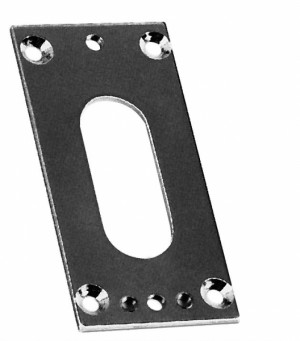 Unterlegplatte - 40x85x2mm - glanzvernickelt
