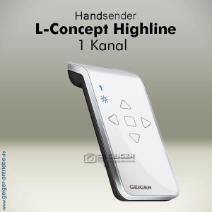 L-Concept Highline Handsender, 1 Kanal, weiss