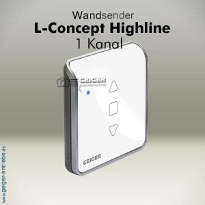 L-Concept Wandsender, 1 Kanal, weiss