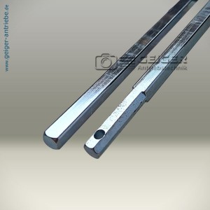6mm Vierkantstab L = 253 / mit angefr. SW6