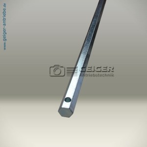 7mm Sechskantstab L=526