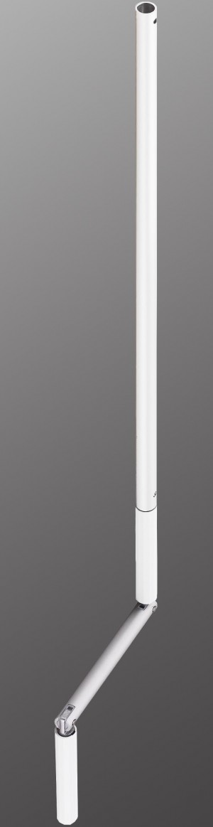 Kurbelgestänge Alu - weiss - 13x1,5 - Ausl. 120 - L=1.100