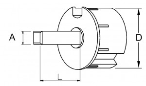 Walzenkapsel, 70mm, Z=13,VKT grau